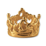 18ct Yellow Gold - Organic Crown Charm