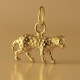 9ct Yellow Gold - Asiatic Cheetah Charm