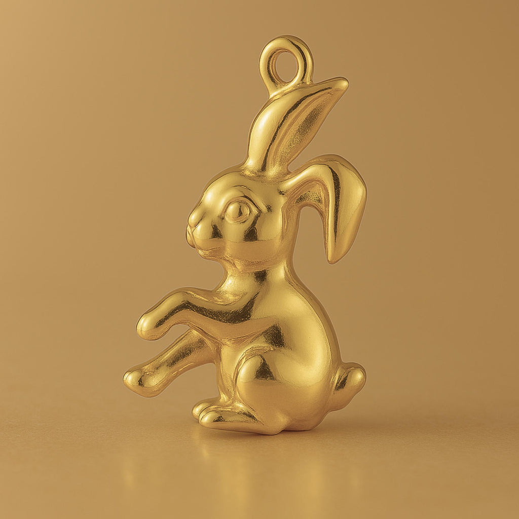 18ct Yellow Gold - Bunny Rabbit Charm