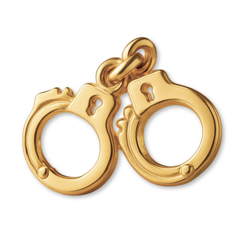 9ct Yellow Gold - Classic Handcuffs Charm