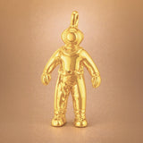 9ct Yellow Gold - Vintage Diver Charm