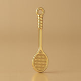 9ct Yellow Gold - Badminton Racket Charm