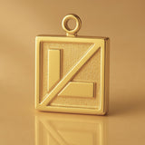 18ct Yellow Gold - Lost L Plate Charm