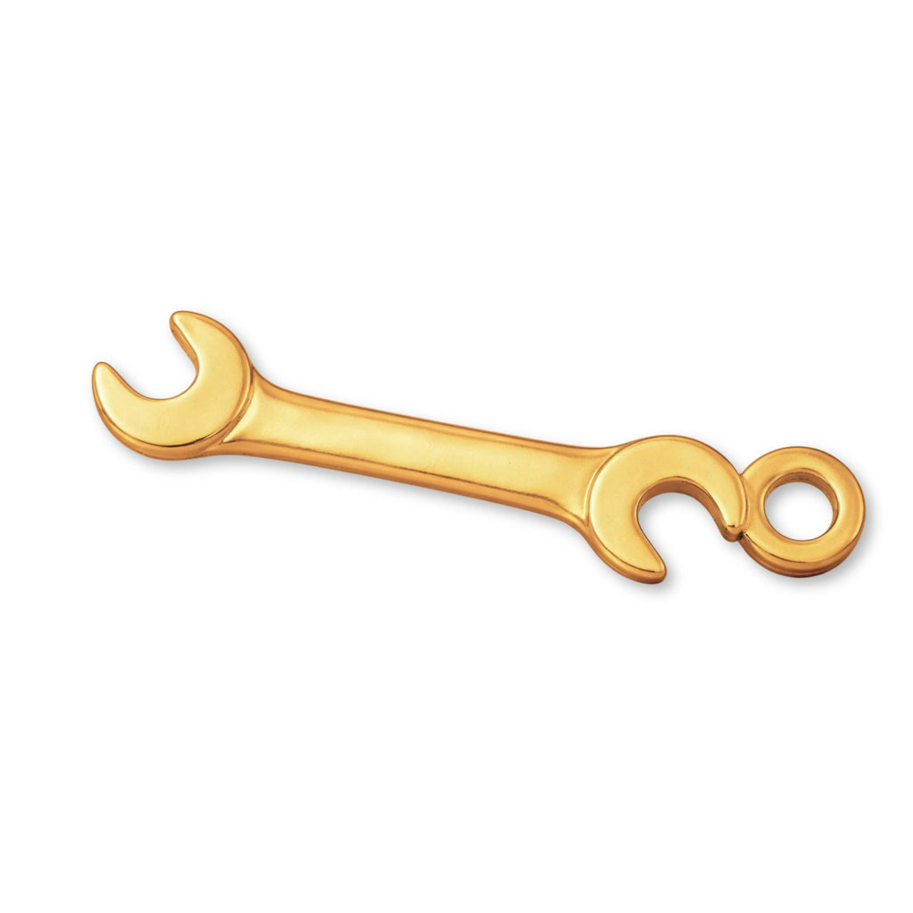 18ct Yellow Gold - Open End Wrench Charm