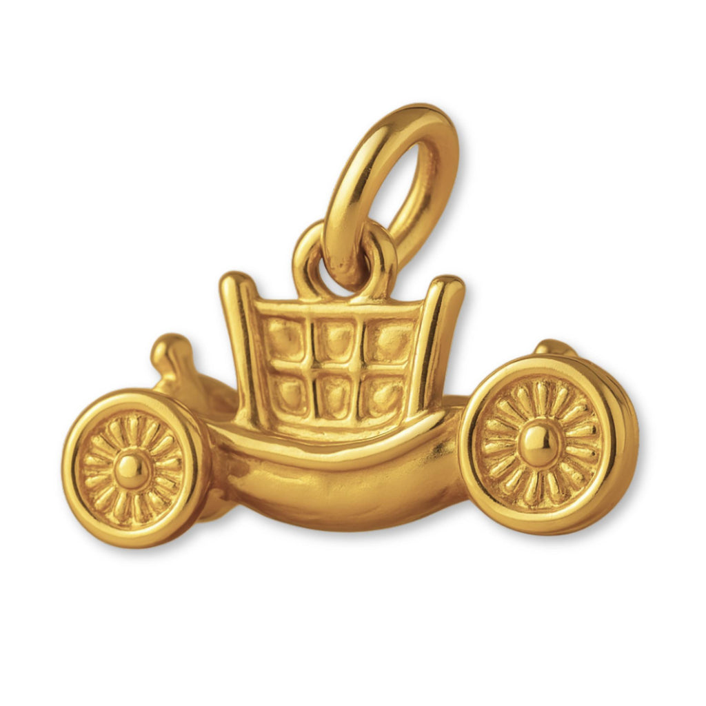 18ct Yellow Gold - Princess Carriage Charm