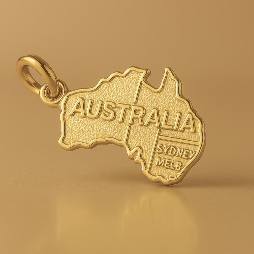 18ct Yellow Gold - Australia Sydney Melbourne Charm