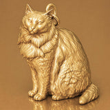 18ct Yellow Gold - Nebelung Cat Charm