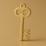 18ct Yellow Gold - Castle Tower Key Charm