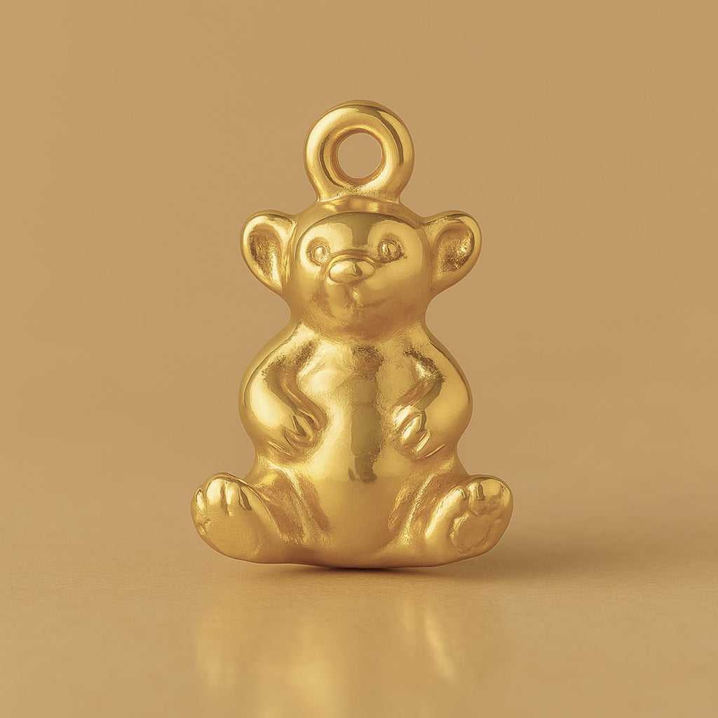 9ct Yellow Gold - Mini Teddy Bear Charm