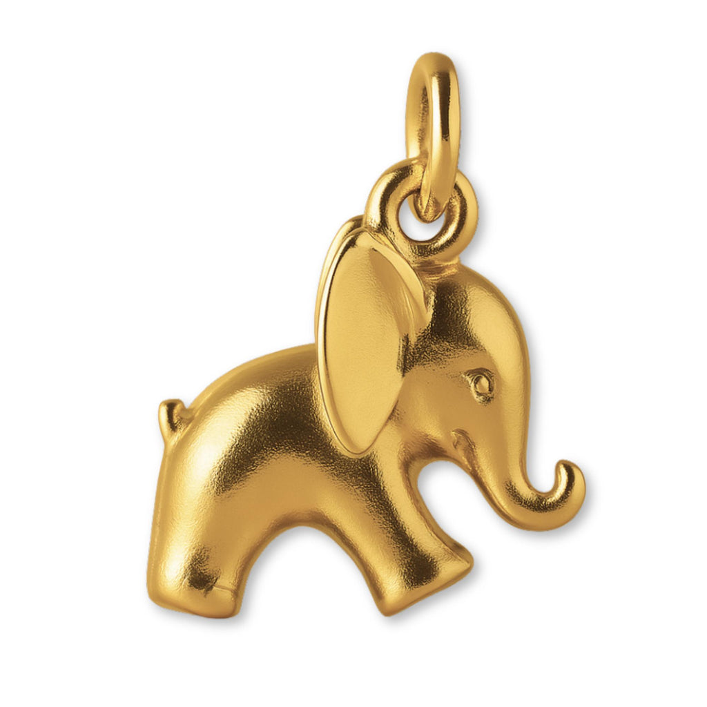 9ct Yellow Gold - Baby Elephant Charm