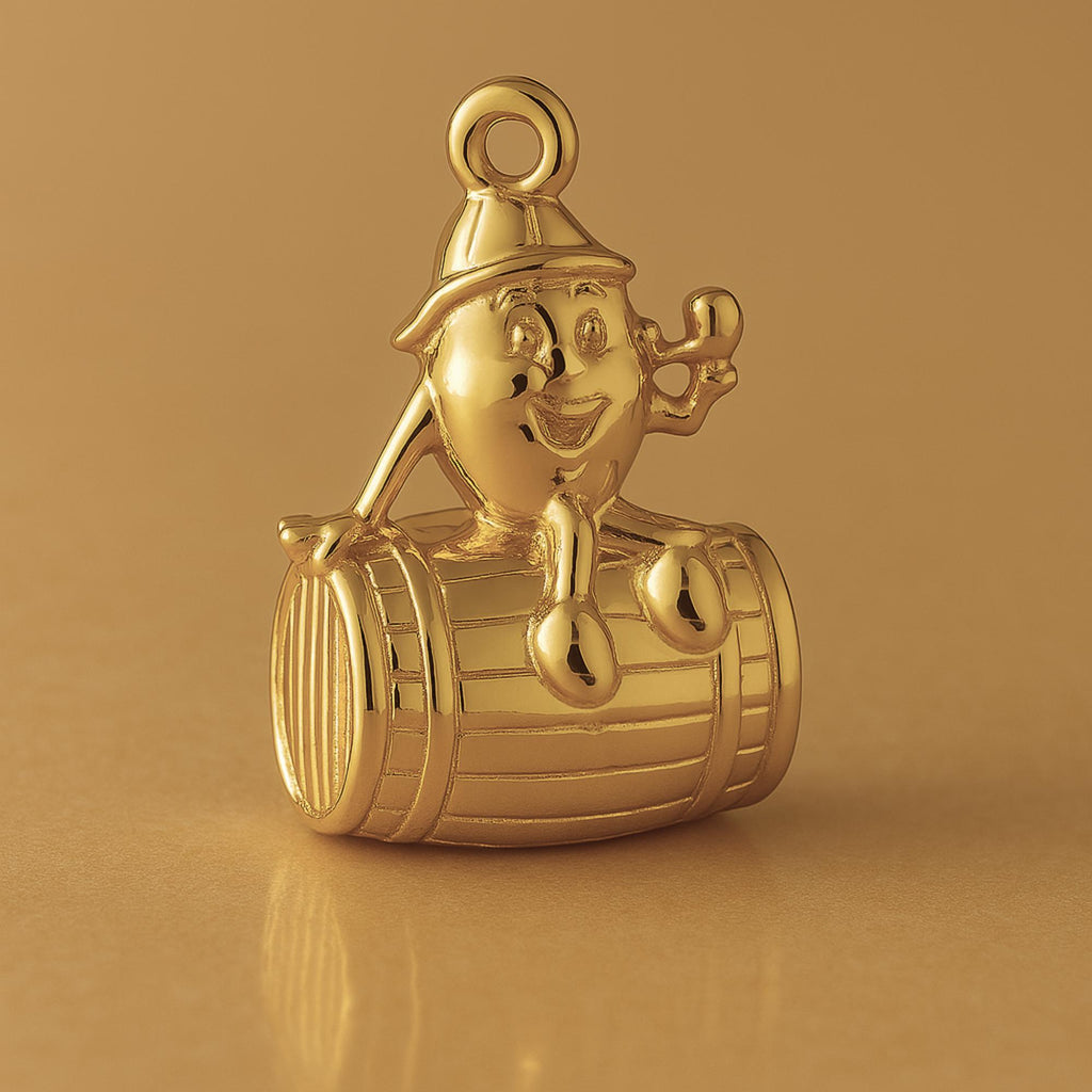 9ct Yellow Gold - Cracker Barrel Charm