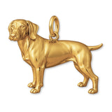 18ct Yellow Gold - German Shorthaired Pointer Dog Charm