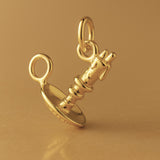 18ct Yellow Gold - Candlestick Holder Charm