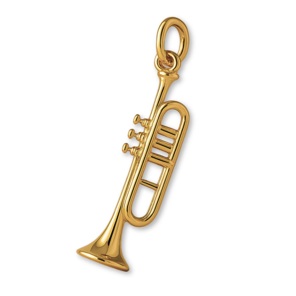 9ct Yellow Gold - Herald Trumpet Charm