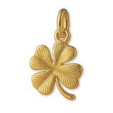 18ct Yellow Gold - Ornate Four-Leaf Clover Charm