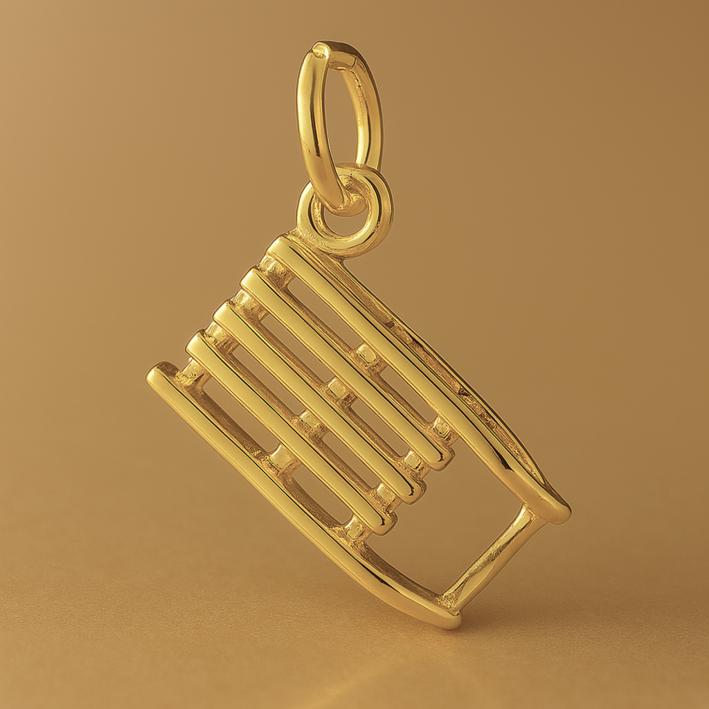 18ct Yellow Gold - Christmas Snow Sled Charm