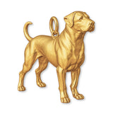 9ct Yellow Gold - Rottweiler Dog Charm