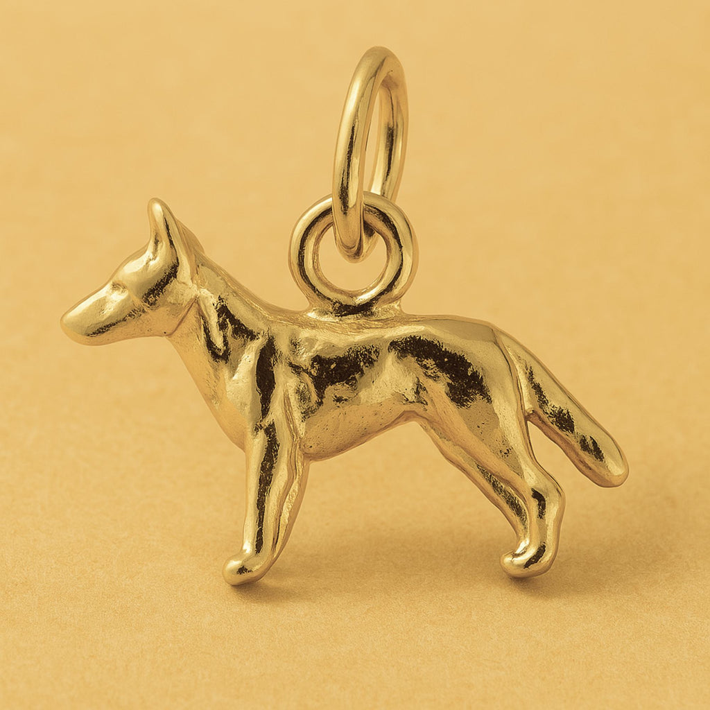 9ct Yellow Gold - Farm Dingo Charm