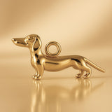 9ct Yellow Gold - Classic Dachshund Dog Charm