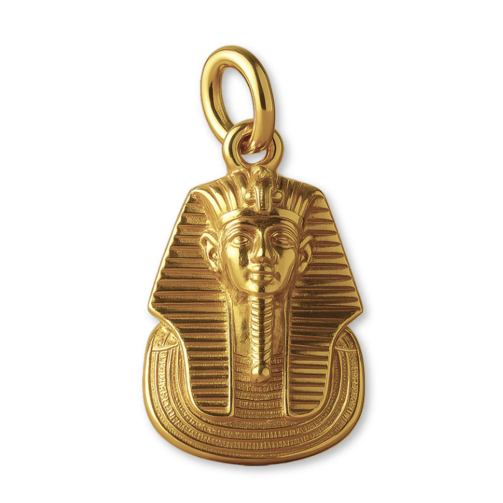 9ct Yellow Gold - Tutankhamun Pharaoh Head Charm
