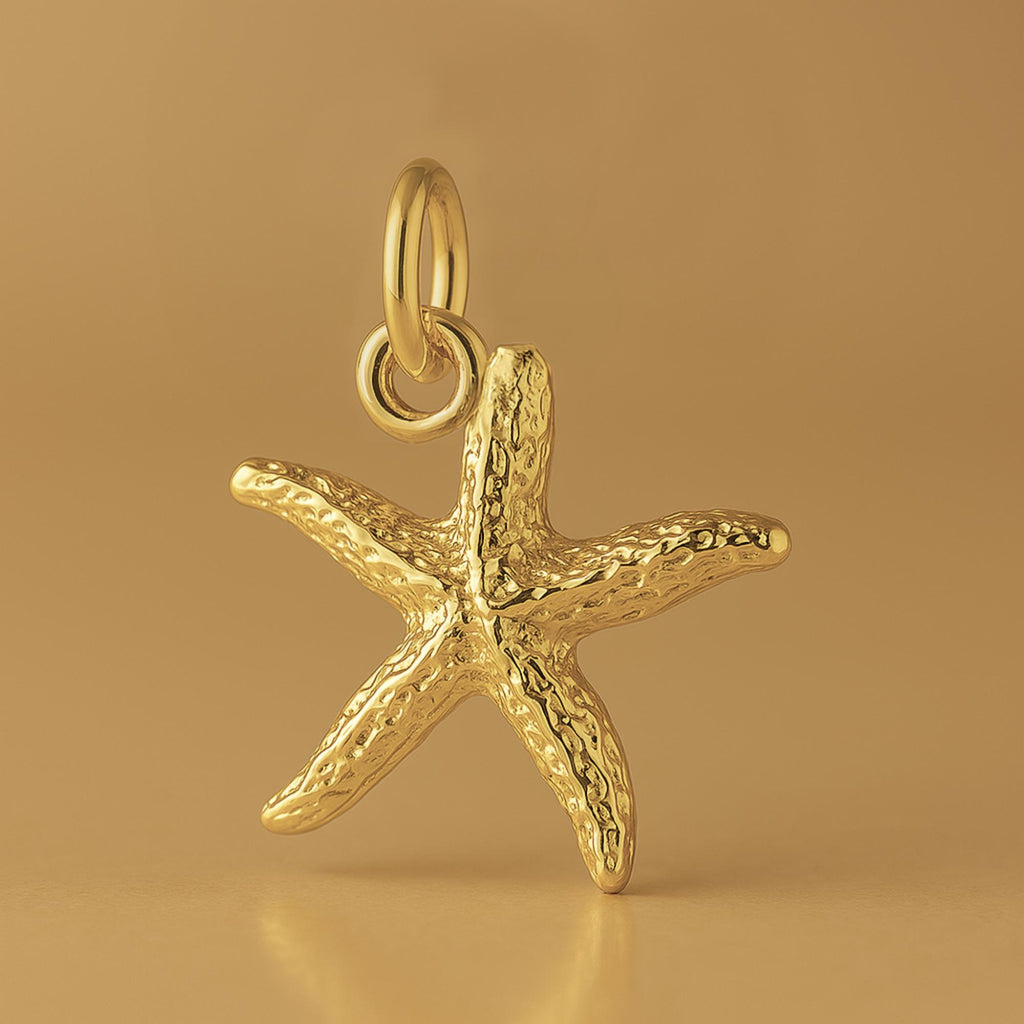 18ct Yellow Gold - Starfish Sea Star Charm