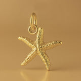 18ct Yellow Gold - Starfish Sea Star Charm