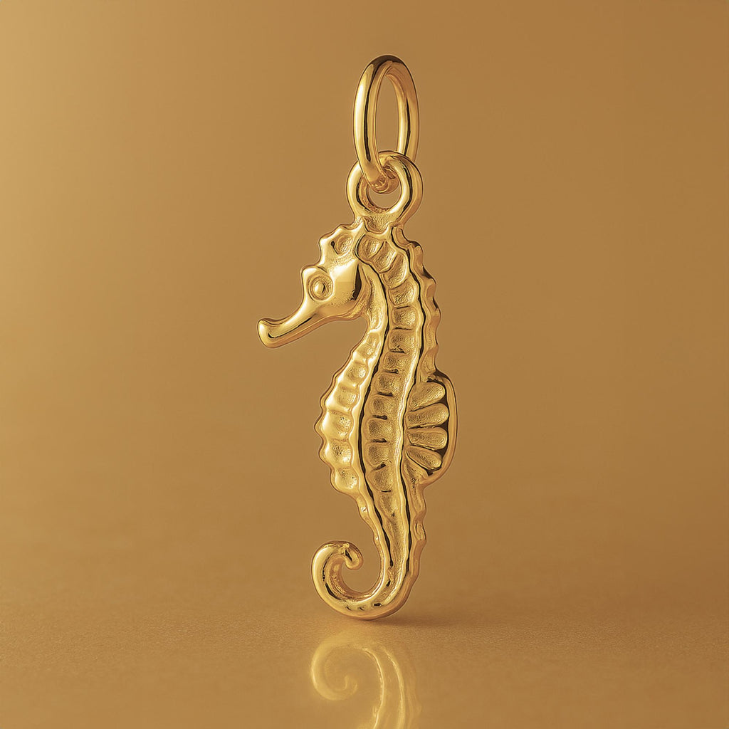 9ct Yellow Gold - Classic Seahorse Charm