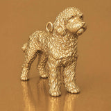 18ct Yellow Gold - Labradoodle Dog Charm