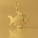 9ct Yellow Gold - Lucky Goldfish Charm