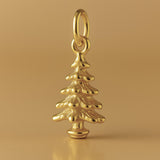 18ct Yellow Gold - Pine Christmas Tree Charm
