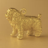 9ct Yellow Gold - Curly Cocker Spaniel Dog Charm
