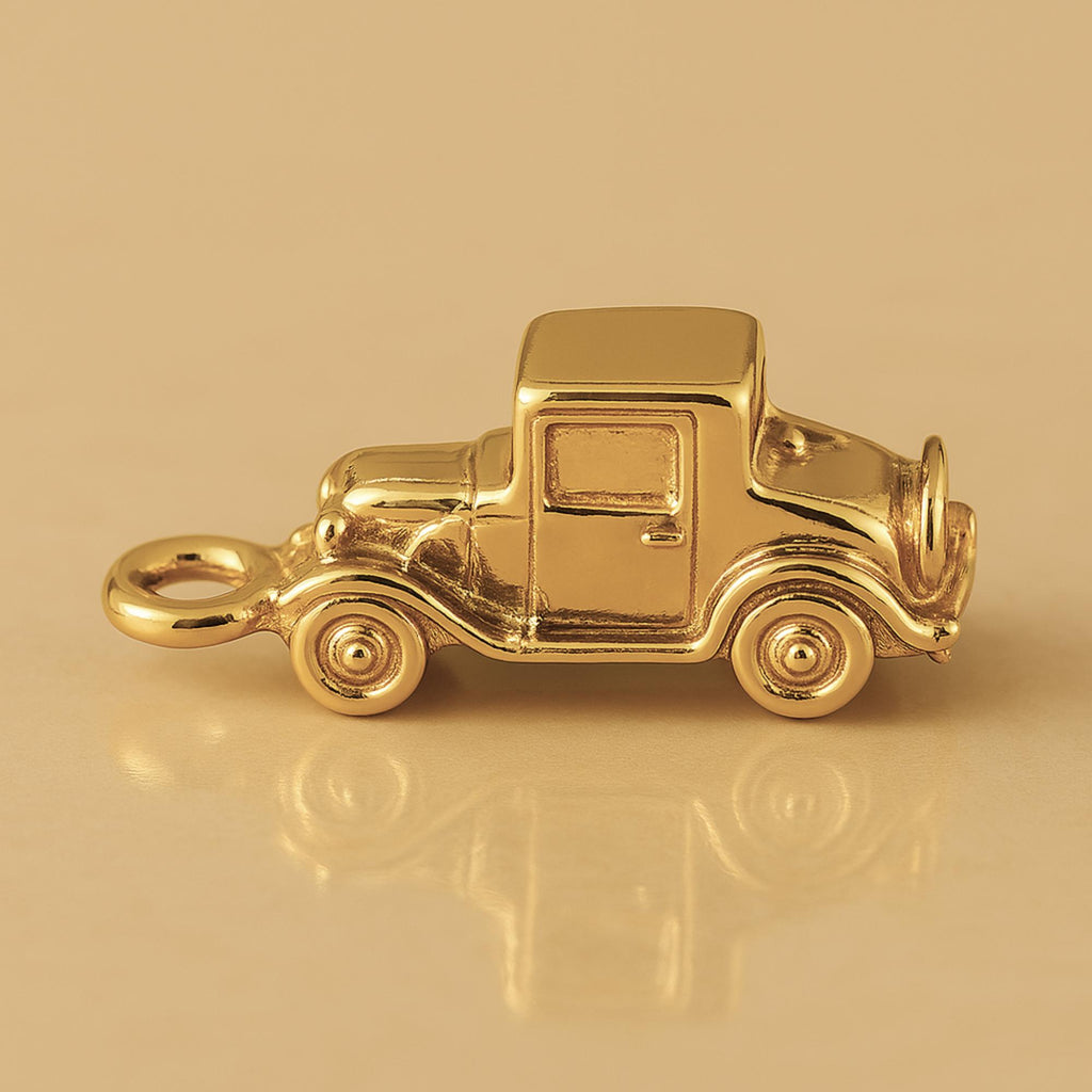 18ct Yellow Gold - Vintage Model T Style Car Charm