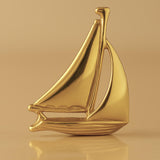 9ct Yellow Gold - Sailing Yacht Charm