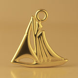 18ct Yellow Gold - Regatta Sailboat Charm