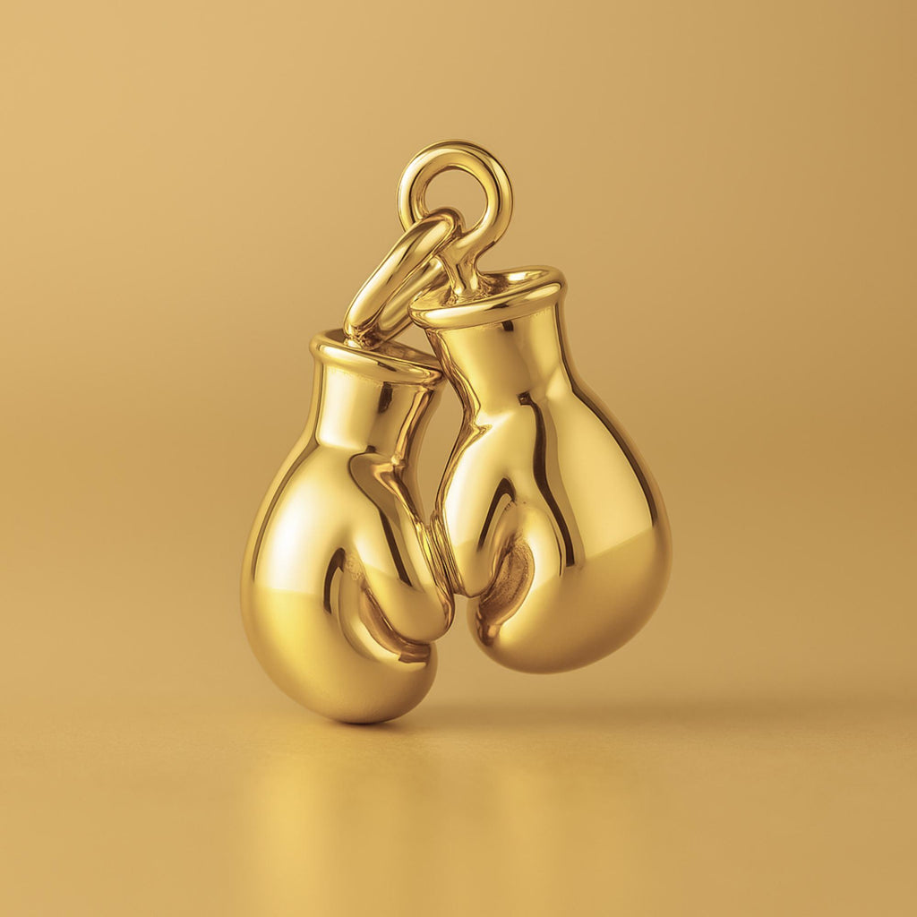 18ct Yellow Gold - Boxing Gloves Charm