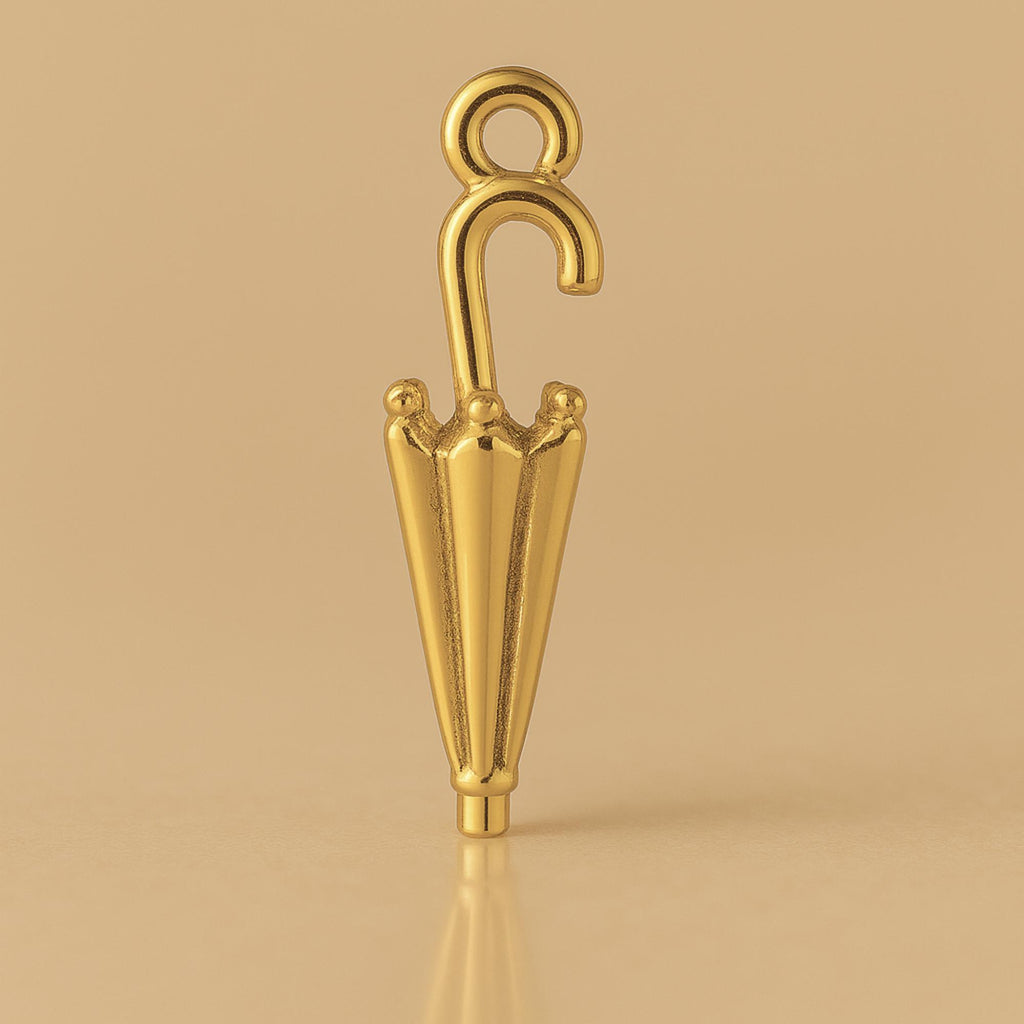 18ct Yellow Gold - Classic Umbrella Charm