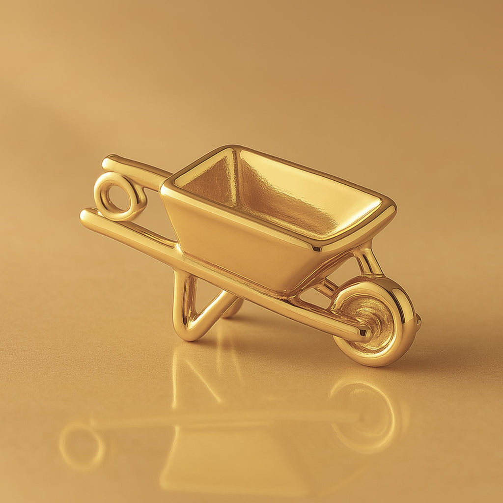 9ct Yellow Gold - Harvest Wheelbarrow Charm