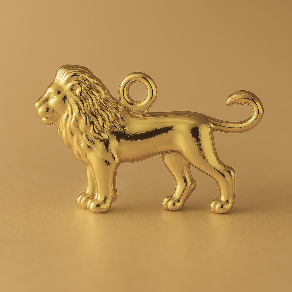 9ct Yellow Gold - Pride Lion Charm
