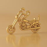 9ct Yellow Gold - Cruiser Motorbike Charm