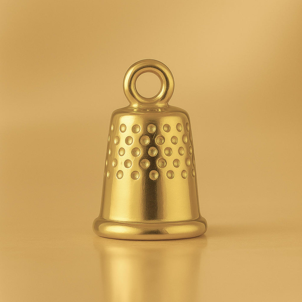 9ct Yellow Gold - Mini Dimpled Thimble Charm