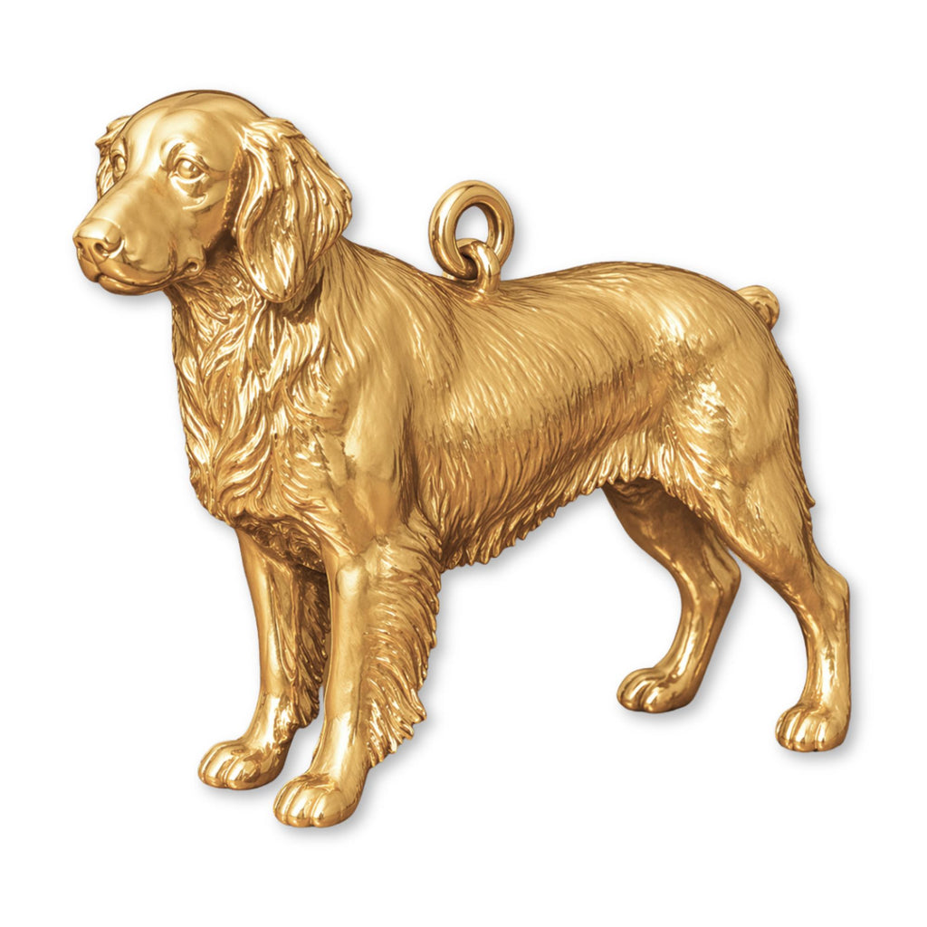 18ct Yellow Gold - Brittany Spaniel Dog Charm
