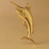 18ct Yellow Gold - Jumping Swordfish Charm