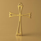 18ct Yellow Gold - Openwork Crucifix Charm