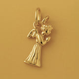 18ct Yellow Gold - Praying Christmas Angel Charm