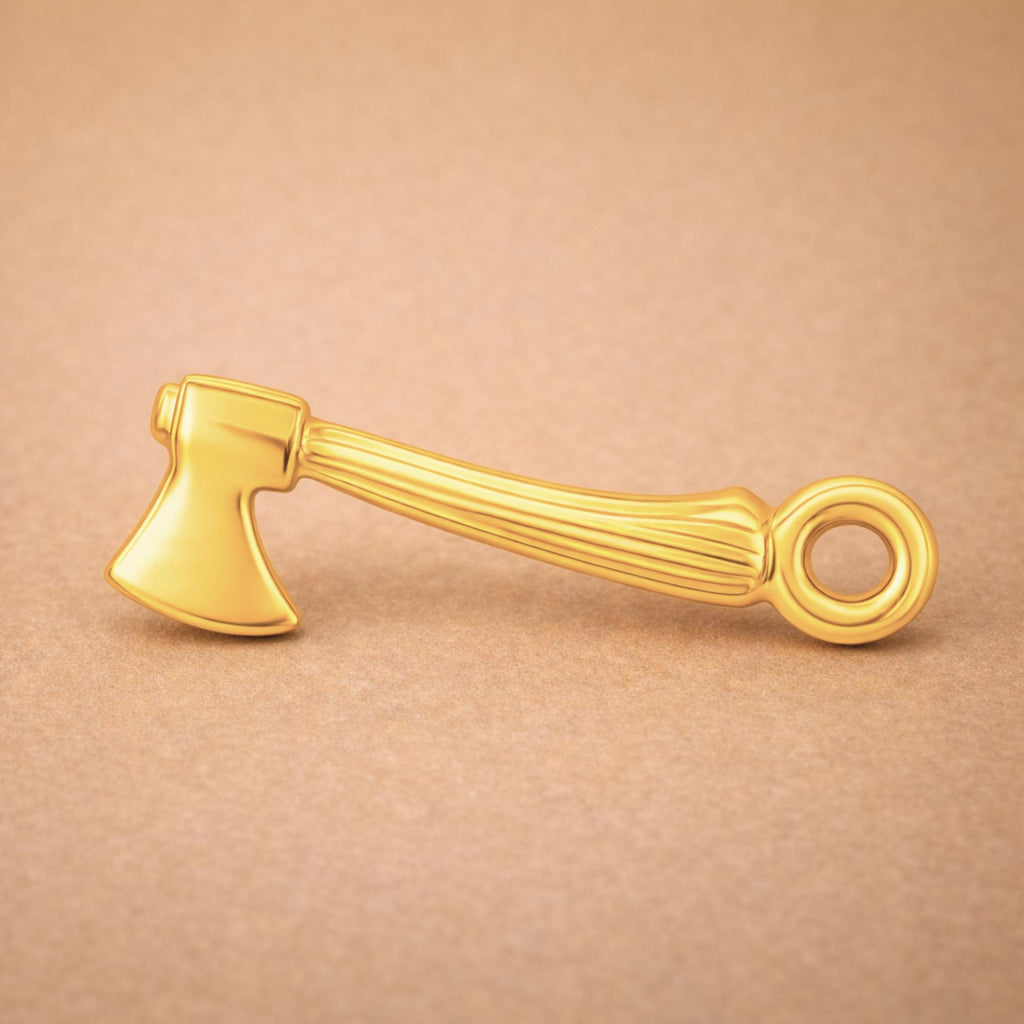 18ct Yellow Gold - Camping Hatchet Charm