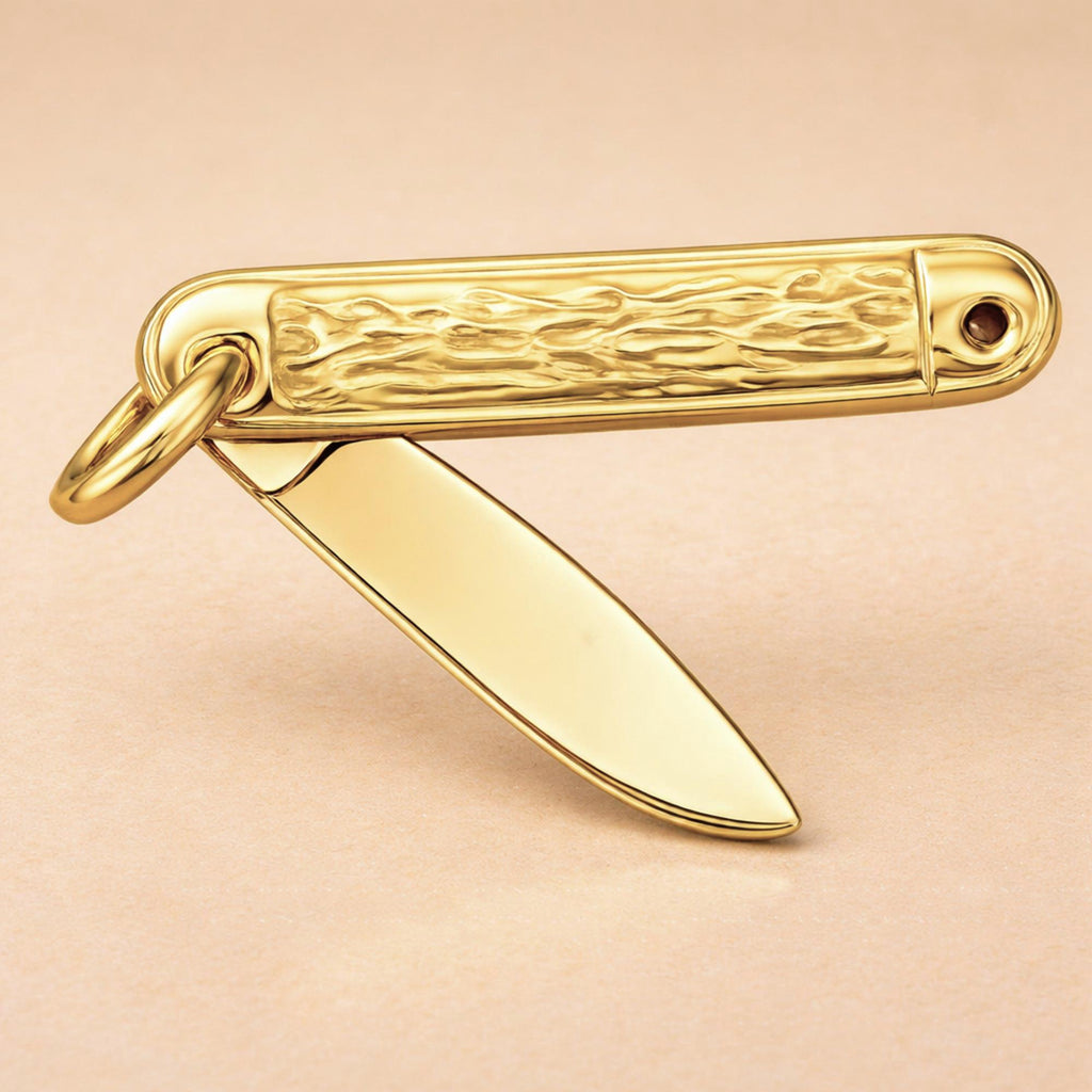 18ct Yellow Gold - Folding Pocket Knife Charm