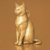 18ct Yellow Gold - Snowshoe Cat Charm