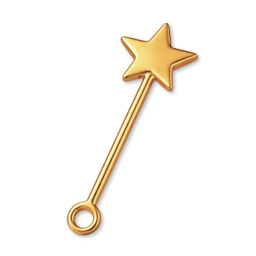 18ct Yellow Gold - Fairy Wand Charm