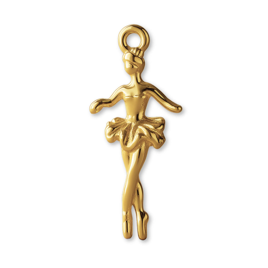 18ct Yellow Gold - Enpointe Ballerina Charm