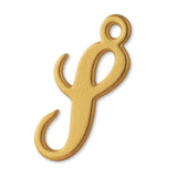9ct Yellow Gold - Cursive Letter Charm
